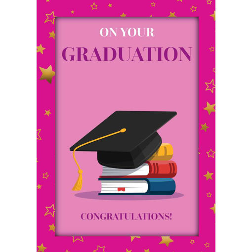 Picture of ON YOUR GRADUATION PINK CARD